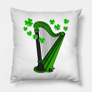 St Patrick's Day Harp Teacher Harpist Irish Musician Pillow