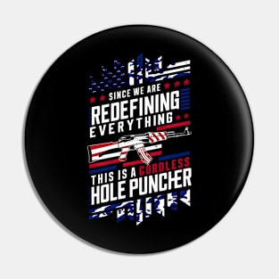 Since we are redefining everything this is a cordless hole puncher | Memorial day  | Veteran lover gifts Pin