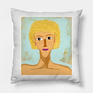 Girl in the room Pillow