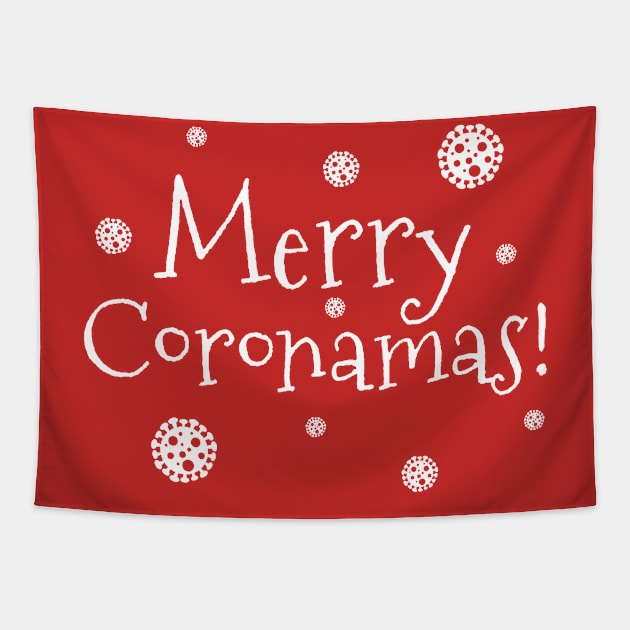 Merry Coronamas 2020 Christmas Coronamas Tapestry by FanaticTee