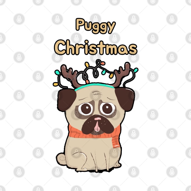 Puggy Christmas by aastal72