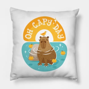 Oh Capy Day Pillow