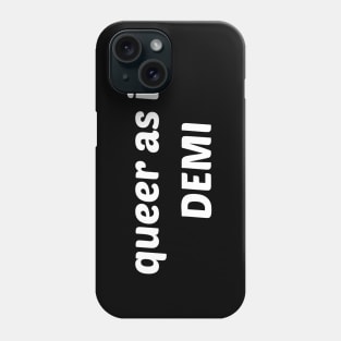 Queer as in... Demi - Black Rectangle Phone Case