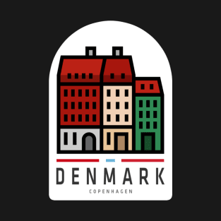 Copenhagen Denmark Sticker, Scandinavia T-Shirt