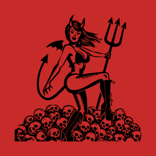 Retro Devil Girl T-Shirt