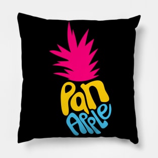 Panapple Pan Pineapple in Pansexual Flag colours Pillow