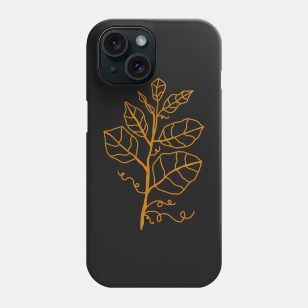 Gold Leaf Phone Case by panco