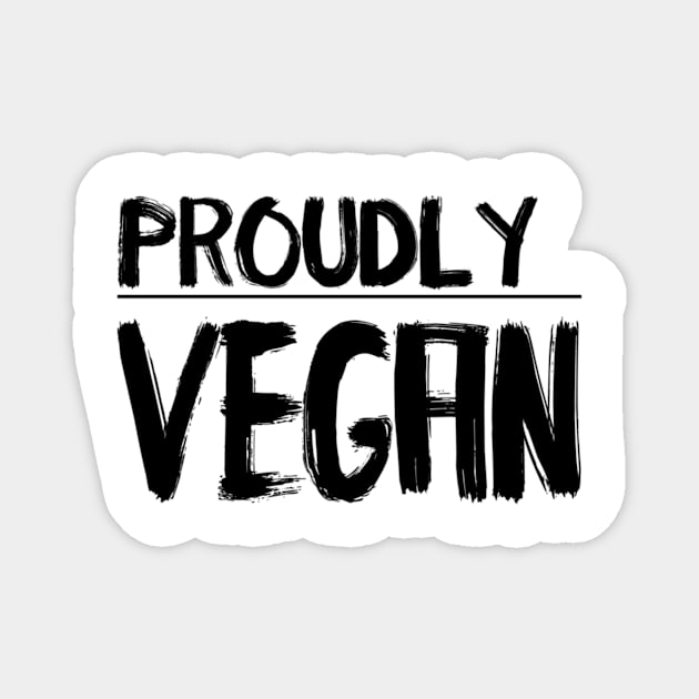 Proudly Vegan Magnet by Vegan Vision