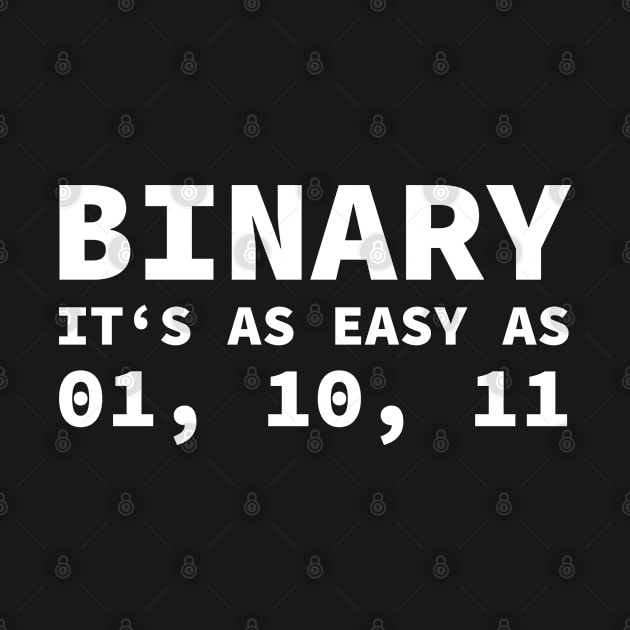 Computer Binary Code Joke for Developer Geeks & Admin by tobzz