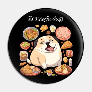 Granny's dog Pin