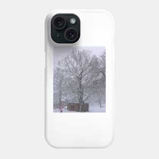 Trees and Post Box in the Snow Phone Case