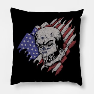 American Skull Pillow