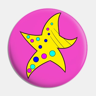 Golden Starfish Pin