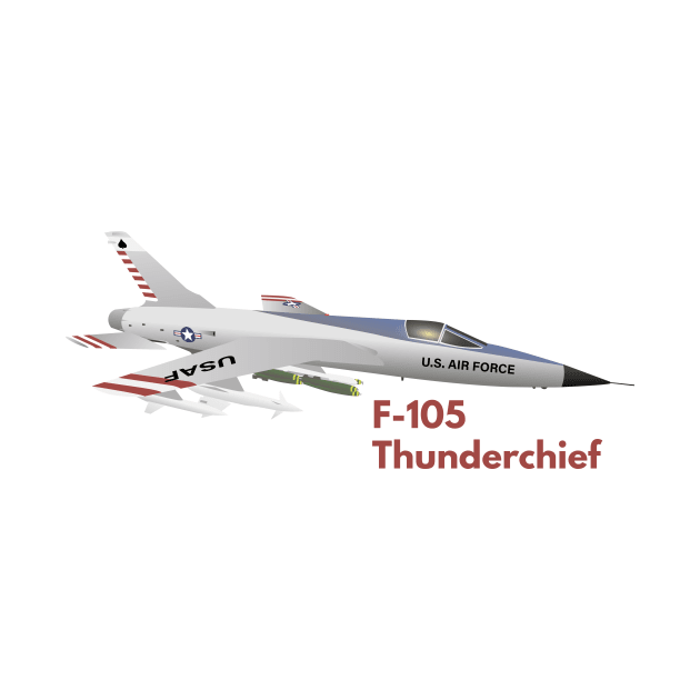 F-105 Thunderchief Military Airplane by NorseTech