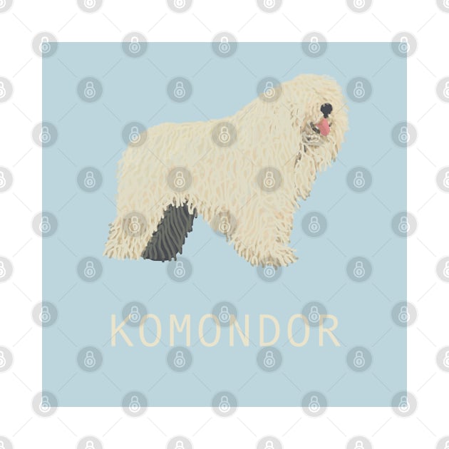 Komondor Dog by GuyBlank