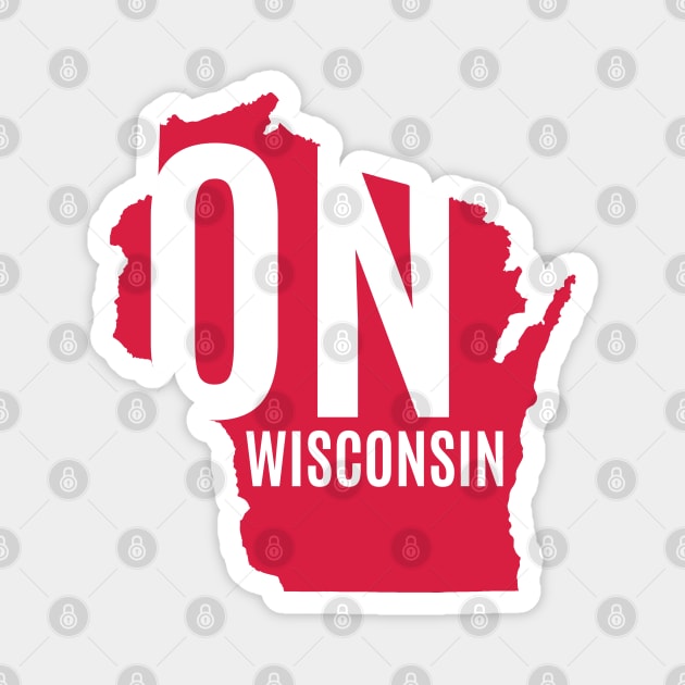 On Wisconsin Magnet by juniperandspruce