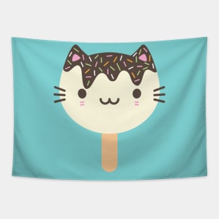 Kawaii Summer Ice Lolly Popsicle Cats Tapestry