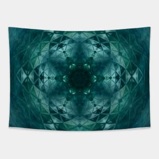 Teal Southwest Boho Mosaic Tile Tapestry