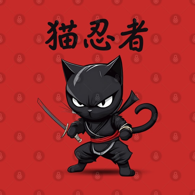 Ninja Cat-a-Clysm: 猫忍者 CAT NINJA Awakens artwork by Helen Morgan