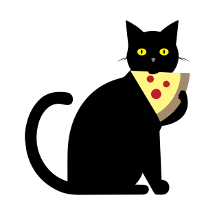 Cat Loves Pizza T-Shirt