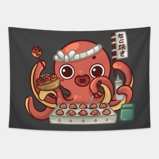 Takoyaki Tako the Octopus Tapestry