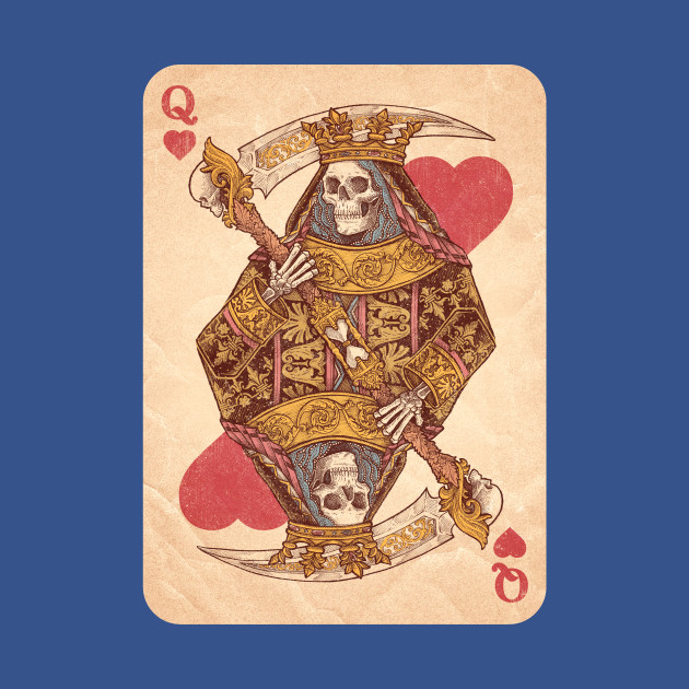 Discover Deadly Queen (Color) - Playing Cards - T-Shirt