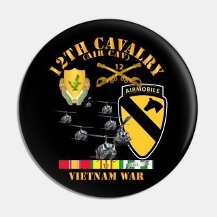 12th Cavalry (Air Cav) - 1st  Cav Division w SVC Pin