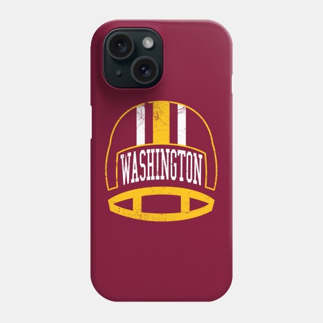 Washington Retro Helmet - Red Phone Case by KFig21