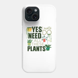 Plant Lover Plant Lady Plant Mom Pot Head Funny Phone Case