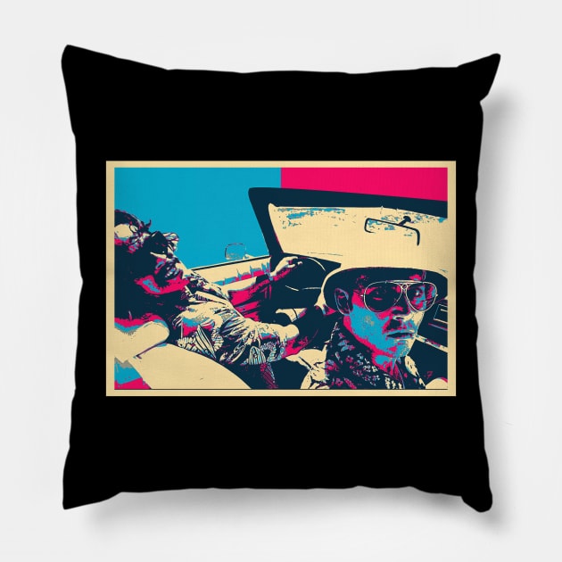 Hunter S Thompson Pillow by GO WES
