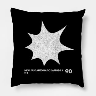 New Fast Automatic Daffoldils / Minimal Graphic Design Tribute Pillow