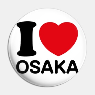 I Love Osaka Pin