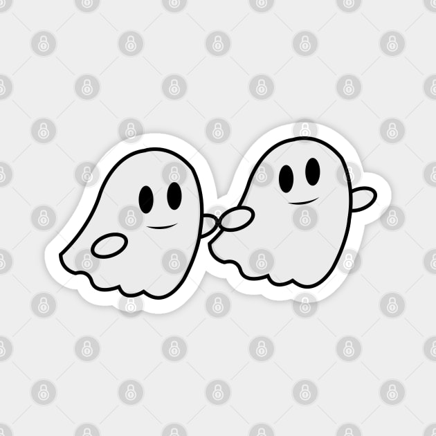 Cute ghost couple Magnet by markieren
