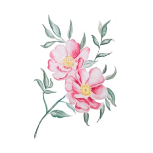 Spring Watercolor Peonies T-Shirt