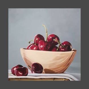 Painting of a Bowl of Cherries T-Shirt