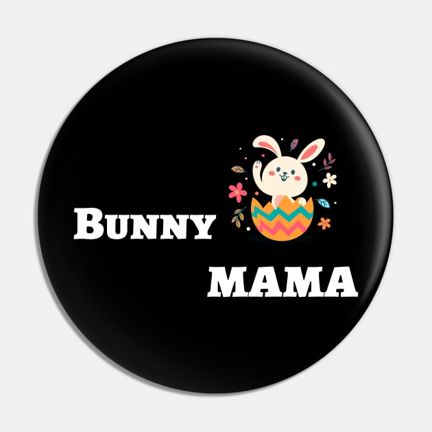 Bunny mama Pin by Laddawanshop