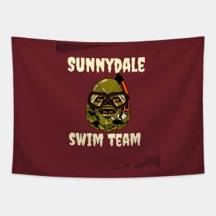 Buffy "Sunnydale swim team" scuba monster Tapestry