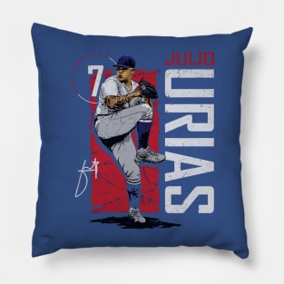 julio urias vintage Pillow