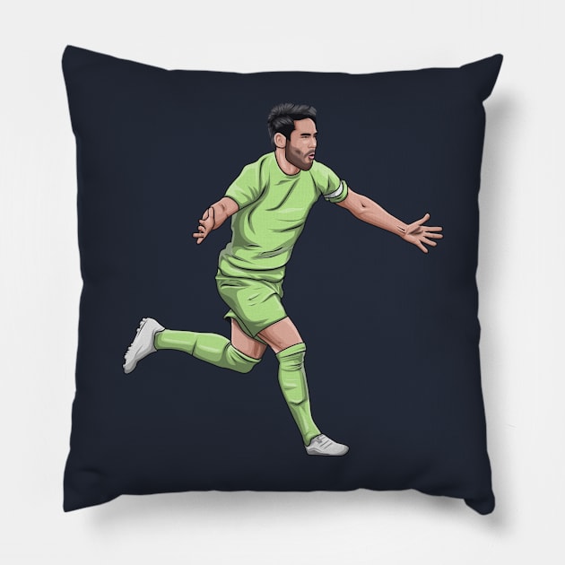 Ilkay Gundogan Pillow by Aldduardo