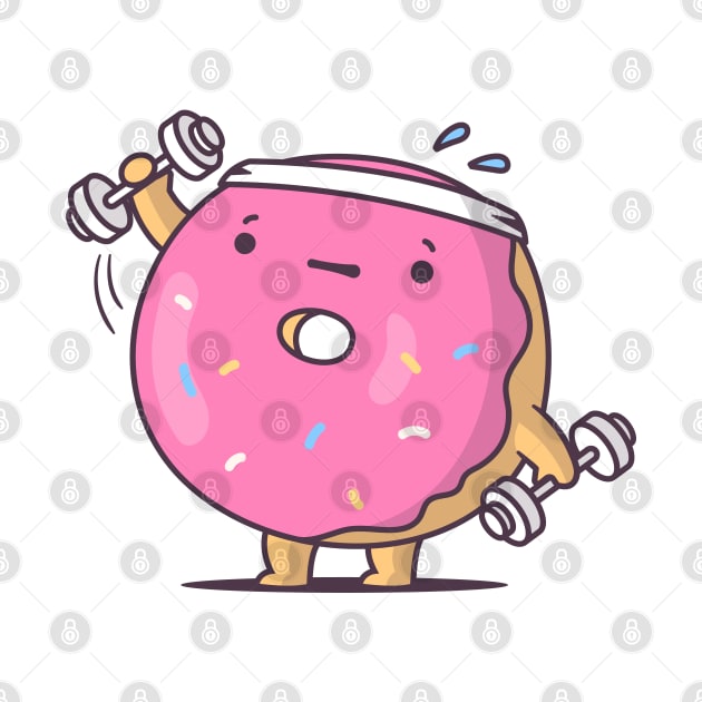 Weightlifting Donut by zoljo