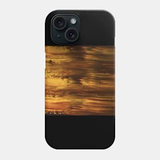 Abstract Art #13.1 - The Golden Light Of The Universe - Abstract Painting Phone Case