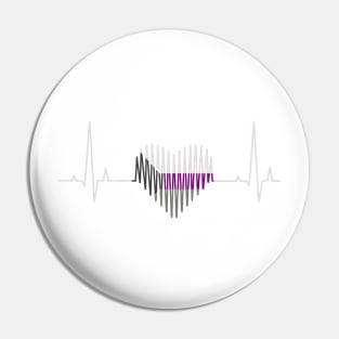 Demisexual heartbeat Pin