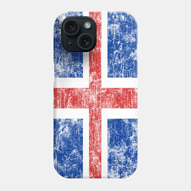 Vintage Iceland Flag Phone Case by Eric03091978