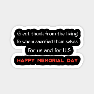 Memorial day Magnet