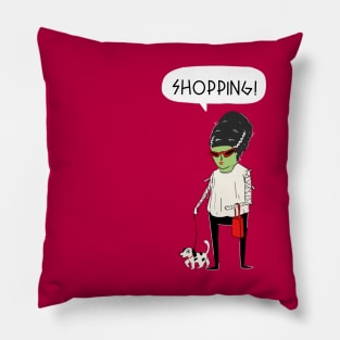 Shopping with Zombie Mama! Pillow