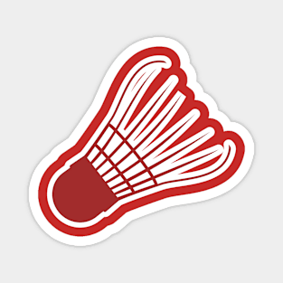 Shuttlecocks splash badminton vector, Badminton logo sticker design and Badminton Championship logo sticker design. Magnet