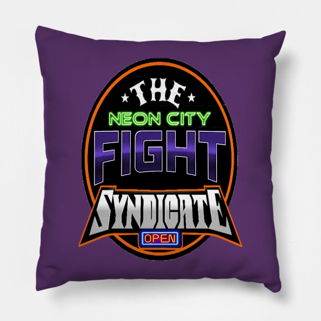 RWO Neon City Fight Syndicate Pillow by BIG DAWG APPAREL