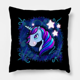 Cute Unicorn Abstract Stars Pillow