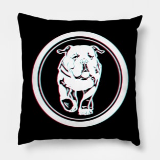 Trippy bulldog Pillow