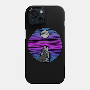 Wolf and Moonlight Phone Case